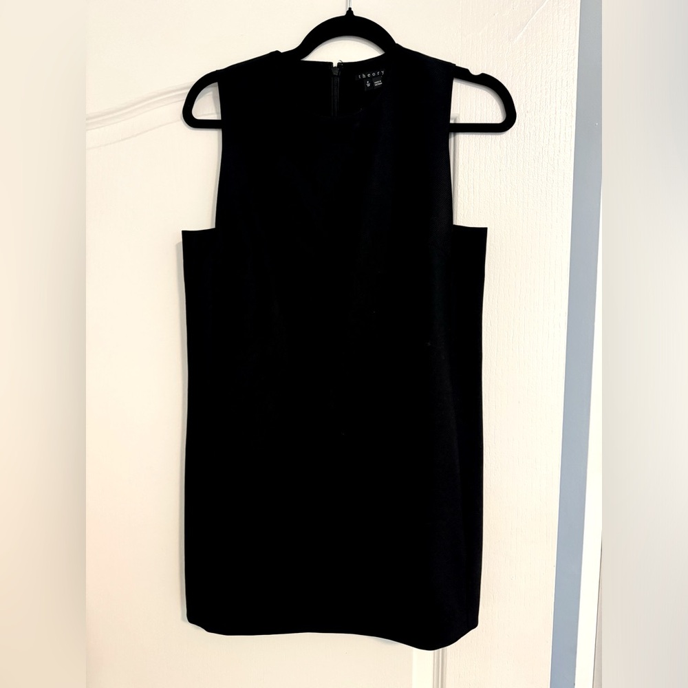 Theory Black Mini Dress Size P (Petite)